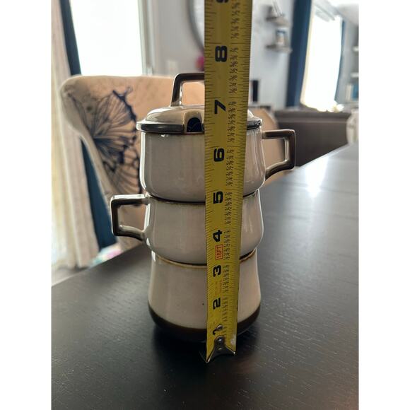 VTG Copenhagen B&G Porcelain Tema Stoneware Stackable Creamer Sugar & Mug - Picture 12 of 12